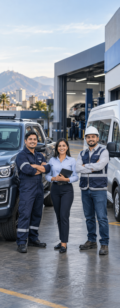 Automotive Service Team at Work